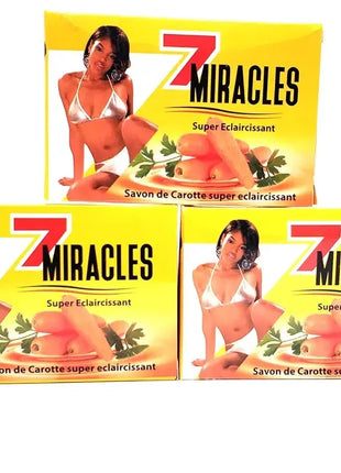 7 Miracles Carrot Bar Soap [Set of 3] Carrote
