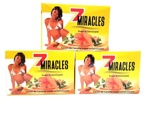 7 Miracles Carrot Bar Soap [Set of 3] Carrote