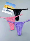 Black Rose Purple / M / 3pcs
