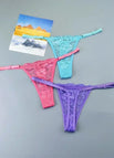SkyBlue Rose Purple / M / 3pcs