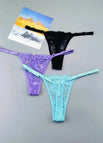 Black Purple SkyBlue / XL / 3pcs