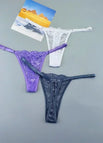 White Purple Gray / XL / 3pcs