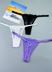 Black White Purple / M / 3pcs