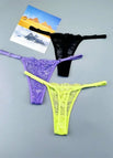 Black Purple BGreen / L / 3pcs