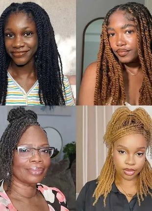 Afro Kinkys Bulk Human Hair-100% Human Hair for Mini Twist Braiding Dreadlock Loc Extensions Afro Kinky Curly Hair Bulk