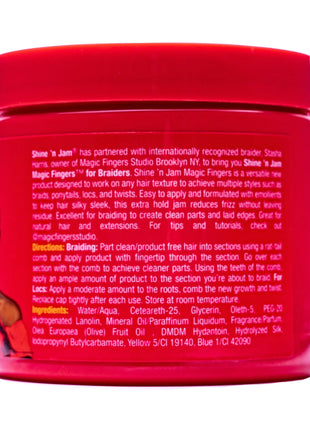 Ampro Shine N Jam® Magic Fingers® Unisex Gel for Braiders, 16 oz Gel, Frizz Control