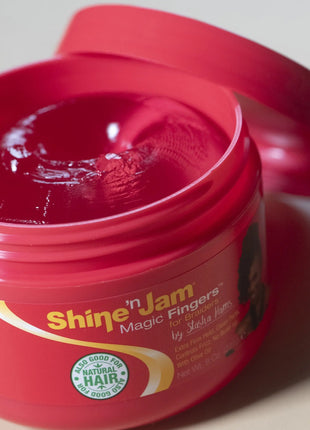 Ampro Shine n Jam Magic Fingers for Braiders, 8 oz Gel, Frizz Control, Female