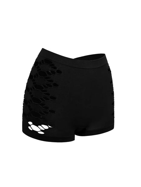 Cut Out Criss Cross Boyshorts Spandex Shorts Seamless Yoga Shorts Butt Lifting Shorts Burgundy Shorts Gym