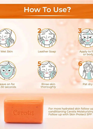 Exfoliating Soap 200g - Formulated to Restore Radiance and Eliminate Dead Skin Cells, with Vitamin A