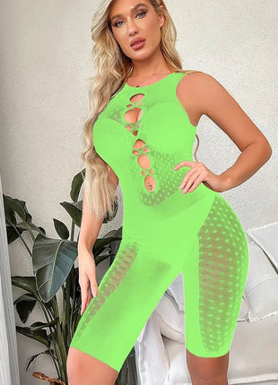 Exotic Dreams Sexy Fishnet Lingerie Nightdress Costume