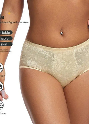 GUUDIA Sexy Lace & Cotton Mesh Butt Lifter Panties