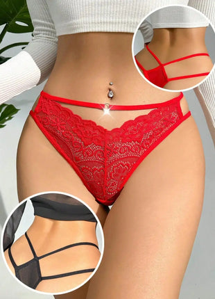 Lace Cutout Waist Underwear