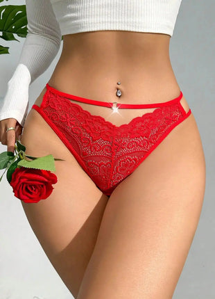 Lace Cutout Waist Underwear