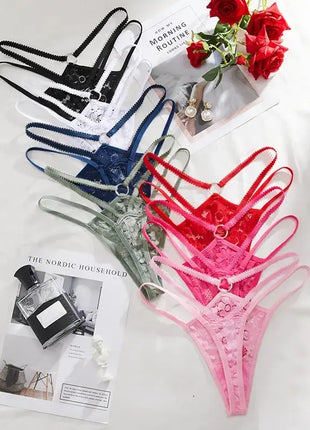 Lace Temptation Low Rise Breathable Thongs (3-Pack)
