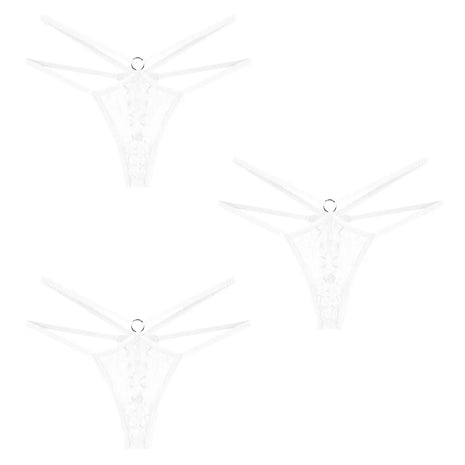 Lace Temptation Low Rise Breathable Thongs (3-Pack)