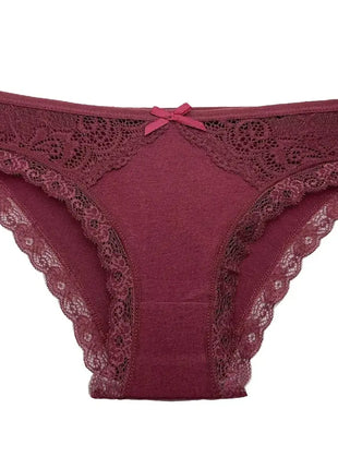 Low Rise Sexy Lace Panties for Women (5 PCS)