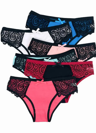 Low Rise Sexy Lace Panties for Women (5 PCS)