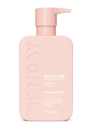 MONDAY Haircare Moisture Shampoo, Hydration Boost Dry Hair, Hyaluronic Acid Shea Butter 11.98 Fl Oz