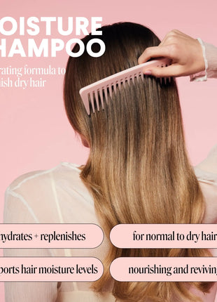 MONDAY Haircare Moisture Shampoo, Hydration Boost Dry Hair, Hyaluronic Acid Shea Butter 11.98 Fl Oz