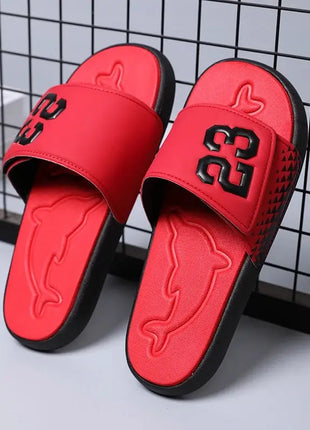 Red Fashion Slides for Men