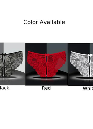 Sexy Low Rise Crotchless Lace Panties