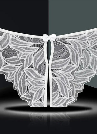 Sexy Low Rise Crotchless Lace Panties