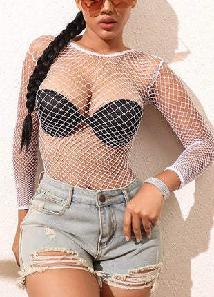 Sexy See-Through Mesh Dress for Beach