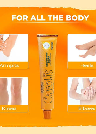 Skin Brightening Cream | 1.7 Fl oz / 50 g | Helps to Remove Pigments on: Face, Knees, Body, Armpit, and Private Areas | Brightening Gel with Carrot Oil, Alpha Arbutin, Shea Butter