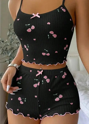 Sweet Heart Sexy Ribbed Pajama