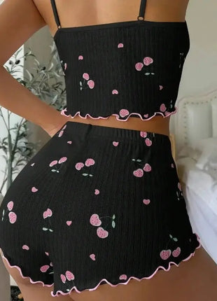 Sweet Heart Sexy Ribbed Pajama