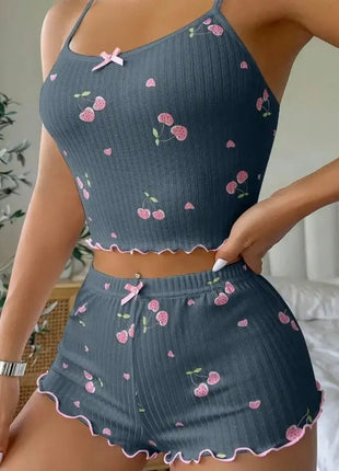 Sweet Heart Sexy Ribbed Pajama