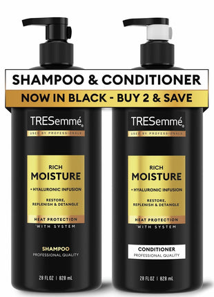 Tresemme Rich Moisture Shampoo and Conditioner, Rich Moisture, 28 oz, 2 Count