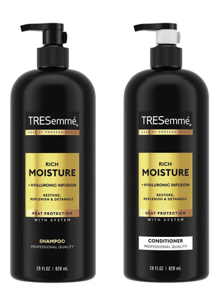 Tresemme Rich Moisture Shampoo and Conditioner, Rich Moisture, 28 oz, 2 Count