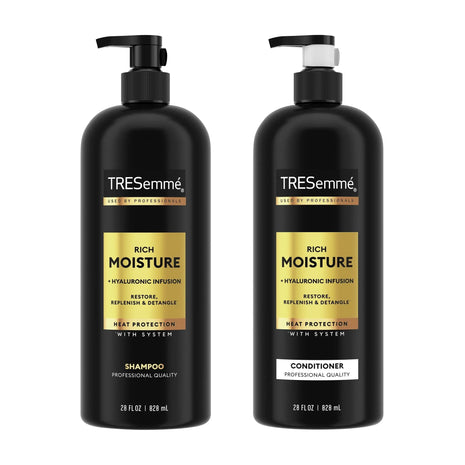 Tresemme Rich Moisture Shampoo and Conditioner, Rich Moisture, 28 oz, 2 Count