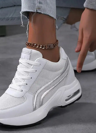 Women Air Cushion Sneakers Mesh White Running Sport Shoes