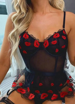 Women Sexy Lingerie Sexy Lingerie Set Cute Bra Lace Pajamas