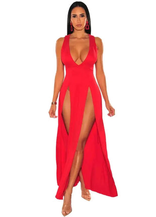 Women's Sexy Deep V-neck Dress Fashion Clubwear Party Casual Dresses