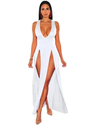 Women's Sexy Deep V-neck Dress Fashion Clubwear Party Casual Dresses
