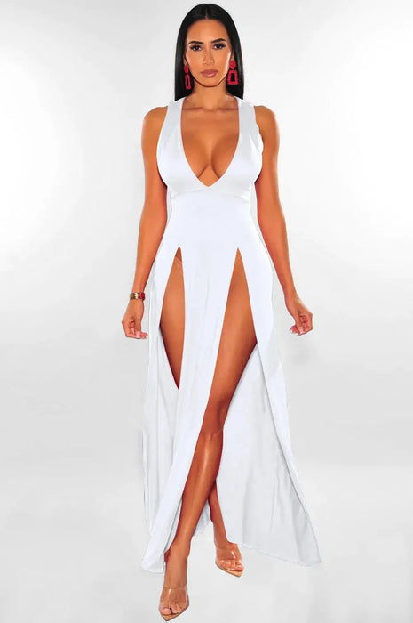 Women's Sexy Deep V-neck Dress Fashion Clubwear Party Casual Dresses