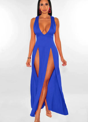 Women's Sexy Deep V-neck Dress Fashion Clubwear Party Casual Dresses