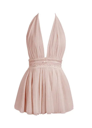 Women's Sleepwear Sexy Sleepwear Lace Waistband Costume Dress Lace Sling Fairy Young Girl Nightdress