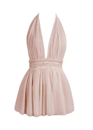 Women's Sleepwear Sexy Sleepwear Lace Waistband Costume Dress Lace Sling Fairy Young Girl Nightdress
