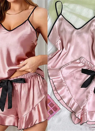 Women's Smooth Satin Pajamas