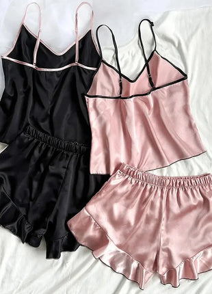 Women's Smooth Satin Pajamas